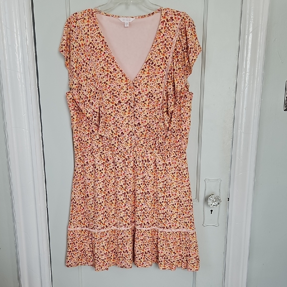 Floral Pink Dress- XXL